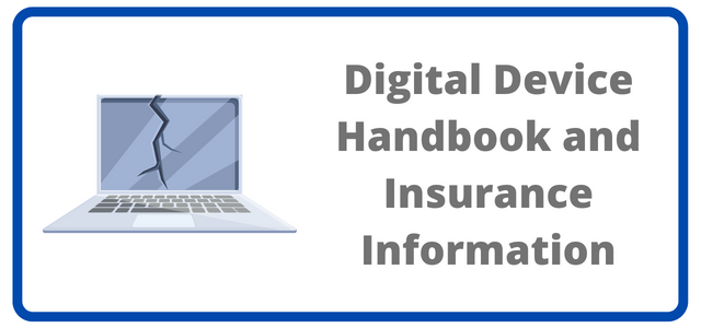 image of computer with text Laptop Insurance and Digital Device Agreement