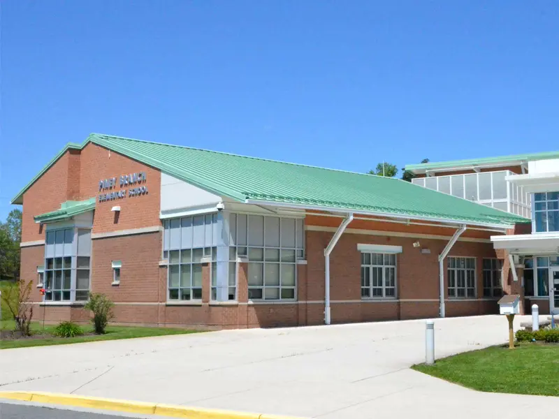 Piney Branch Elementary School building entrance